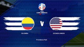 [CONMEBOL COPA AMÉRICA 2024] Colombia vs Estados Unidos -CUARTOS DE FINAL- (SIMULACIÓN) PES2021 [4K]