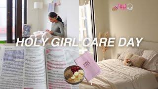 HOLY GIRL CARE DAY & CHIT CHAT ‍️ Skincare, bible study, nails, dating as a woman of God?