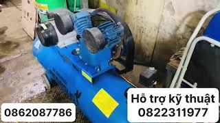 Thanh lý Máy nén khí cũ 120L,3hp điện 220v Kỹ Thuật đã kiểm tra và bảo dưỡng