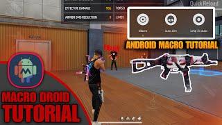 free fire android macro tutorial | macro Droid settings tutorial