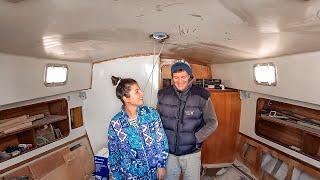 Abandoned Sailboat Restoration: Solo Mission to Finish the Last Bulkhead