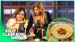 Kelly Clarkson Makes Chopped Cheese Queso With Alyse Whitney