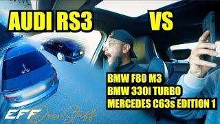 AUDI RS3 2023 Review - Race VS BMW M3, C63 AMG, E46 Turbo