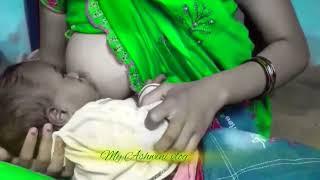 Baby breastfeeding videos 2024 mom breastfeeding videos 2024 Ashwini breastfeeding vlog.