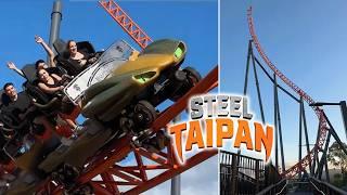 Steel Taipan | Roller Coaster Ride at Dreamworld Gold Coast | Off-Ride Footage