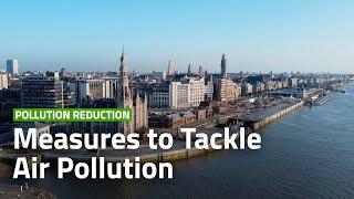 How does the city of Antwerp fight against air pollution?