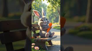 eating rabbit#CuteRabbit #RabbitEatingCarrot #3DRabbit #FunnyBunny #RabbitShorts #AnimalLovers