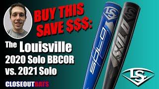 Closeoutbats.com Solo 2021 BBCOR VS Solo 2020