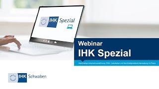 IHK Spezial Webinar: Nachhaltige Unternehmensführung