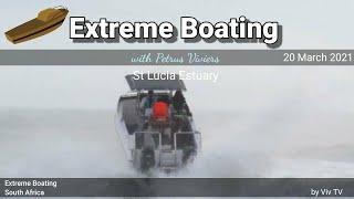 St Lucia Estuary  - Extreme Boating South Africa. Surf Launching