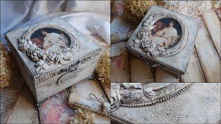 Romantic shabby chic box Decoupage tutorial