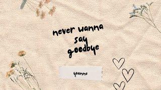 Never Wanna Say Goodbye (Original by Yvanne) - Lyric Video