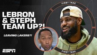 LeBron joining Steph & the Warriors?!  Stephen A., Shannon & Perk debate the idea  | First Take