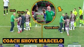 Fluminense Coach Calls Marcelo, Then Shoves Him Back On The Bench During Fluminense vs Gremio Match