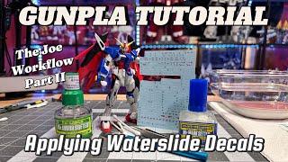 Gunpla Tutorial: Waterslide decals - The Joe Workflow - [4K]