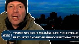 PUTINS KRIEG: "Ich stelle fest: Jetzt ändert Selenskyj die Tonalität!" Trump streicht Militärhilfe!