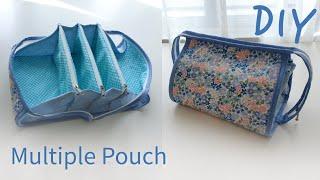 DIY 수납 짱짱 지퍼파우치 만들기 - How to make a multiple zipper pouch/수작업실 지음