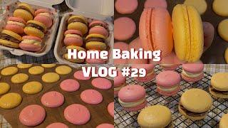 ‍️미니오븐으로 마카롱 만들기? 쌉쌉가능. / 홈베이킹 브이로그  / macaron vlog