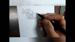 Timelapse maze drawing The Wads