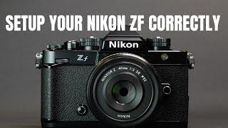 Nikon Zf Setup guide for Photography (2024)