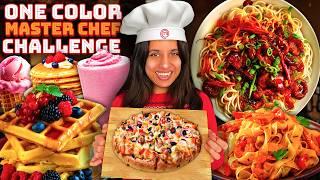 One Color MASTERCHEF Challenge  | Would You Try It ? | Fun Challenge | @sosaute