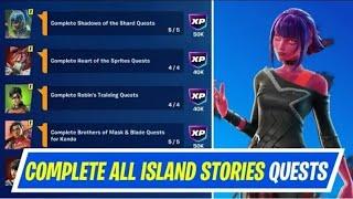 Fortnite Complete Island Stories Quests - How to EASILY Complete All Island Stories Quests