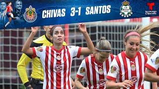 Highlights & Goals | Chivas vs. Santos 3-1 | Chivas Femenil | Telemundo Deportes