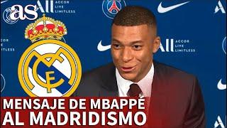 MBAPPÉ | El mensaje de MBAPPÉ al REAL MADRID y sus aficionados tras su RENOVACIÓN con el PSG | AS