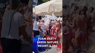 Foam party time at green nature resort and spa. Marmaris turkey #party #pool  #foam