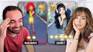 Squeex plays Roblox Dress to Impress w/ Pokimane!