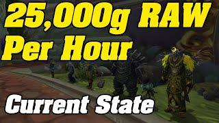 The Current State of the 25,000g RAW GOLD Per Hour Farms