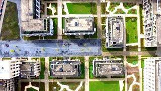 Awesome Google Earth zoom in with drone flight - Heijmans