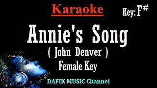 Annie's Song (Karaoke) John Denver Female key F#