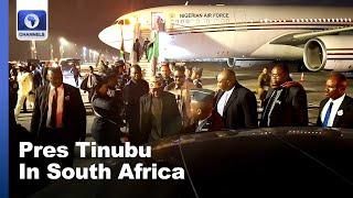 President Bola Tinubu Arrives In South Africa