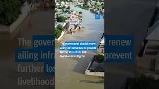 Floods have displaced thousands of people in Maiduguri, the Borno State capital, in Nigeria