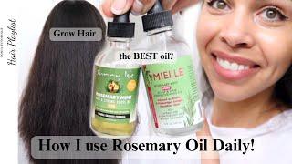 HOW I USE ROSEMARY OIL! *My favorite products that work for MY HAIR*