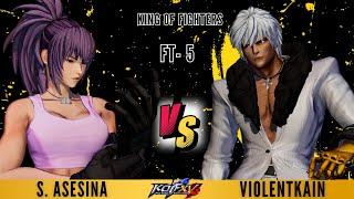 KOFXV Shermie Asesina Vs ViolentKain - King of Fighters XV (FT - 5) #kofxv