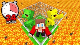 JJ, Mikey and Banana Kid Survive on Jail - Minecraft Maizen