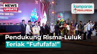 Momen Pendukung Risma dan Luluk Teriak “Fufufafa!” ke Pendukung Khofifah