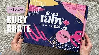 Ruby Crate Unboxing Fall 2023: Teen Subscription Box