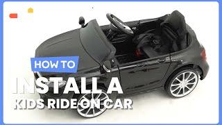 How to Install the 12V Electric Kids Ride On Car with Remote Control | TQ10055 #costway #howto