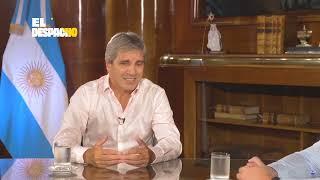 El Ministro de Economía, Luis Caputo, en El Despacho