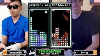 PLAYING OUT OF HIS MIND! Tommy, Myles | Rd 2 | Classic Tetris Monthly Masters