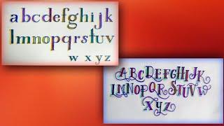 How to write English alphabet small letters# capital letters.