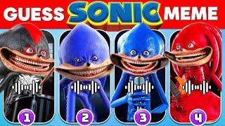 Guess Sonic Meme & Dance Challenge 2 | Sonic The Hedgehog 3 Movie Quiz | Shin Sonic,Sonic Exe, Sonic