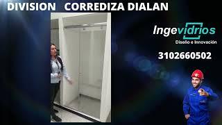 DIVISIONES DE BAÑO EN VIDRIO TEMPLADO EN BOGOTA SISTEMA EN ALUMINIO (DIALAN) -INGEVIDRIOS