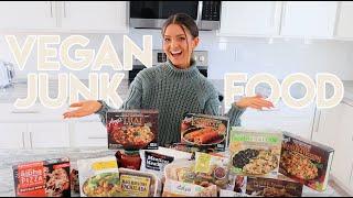 VEGAN JUNK FOOD HAUL FOR MY BOYFRIEND | Talking About Relationships with Non-Vegans