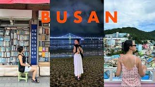 My first time in BUSAN  | beaches, yacht ride, a book street, and trying Busan dishes (so good!)