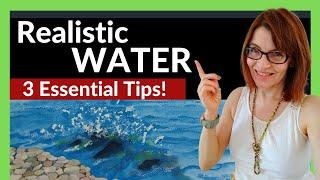 How to Paint Realistic WATER in Watercolor (3 Essential Tips!)