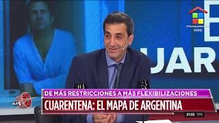 El mapa de la cuarentena en Argentina